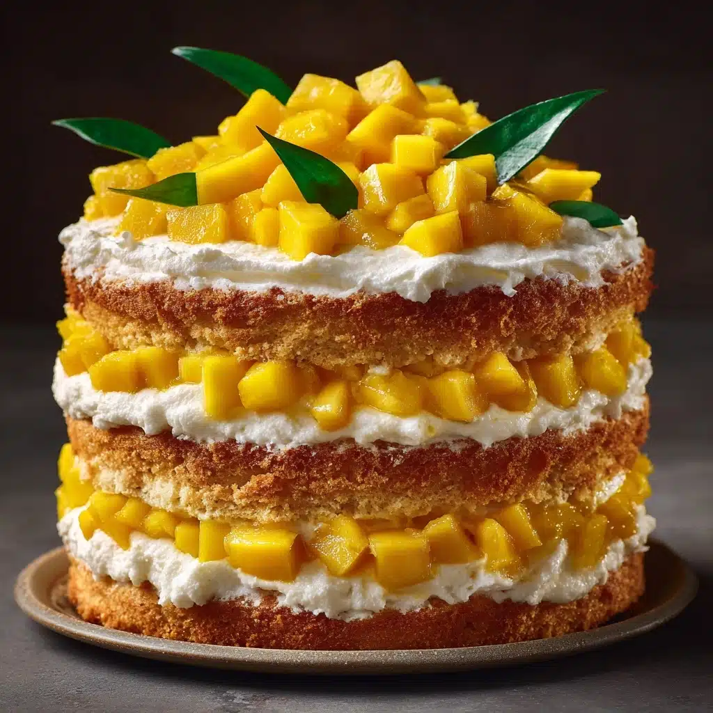 Mango Layer Cake: A Tropical Delight Recipe - Recipe Image