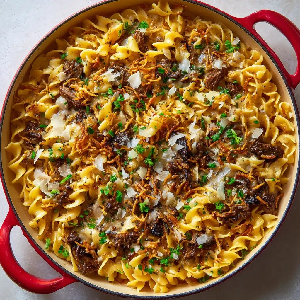 French Onion Beef and Noodles Recipe - Recipe Image
