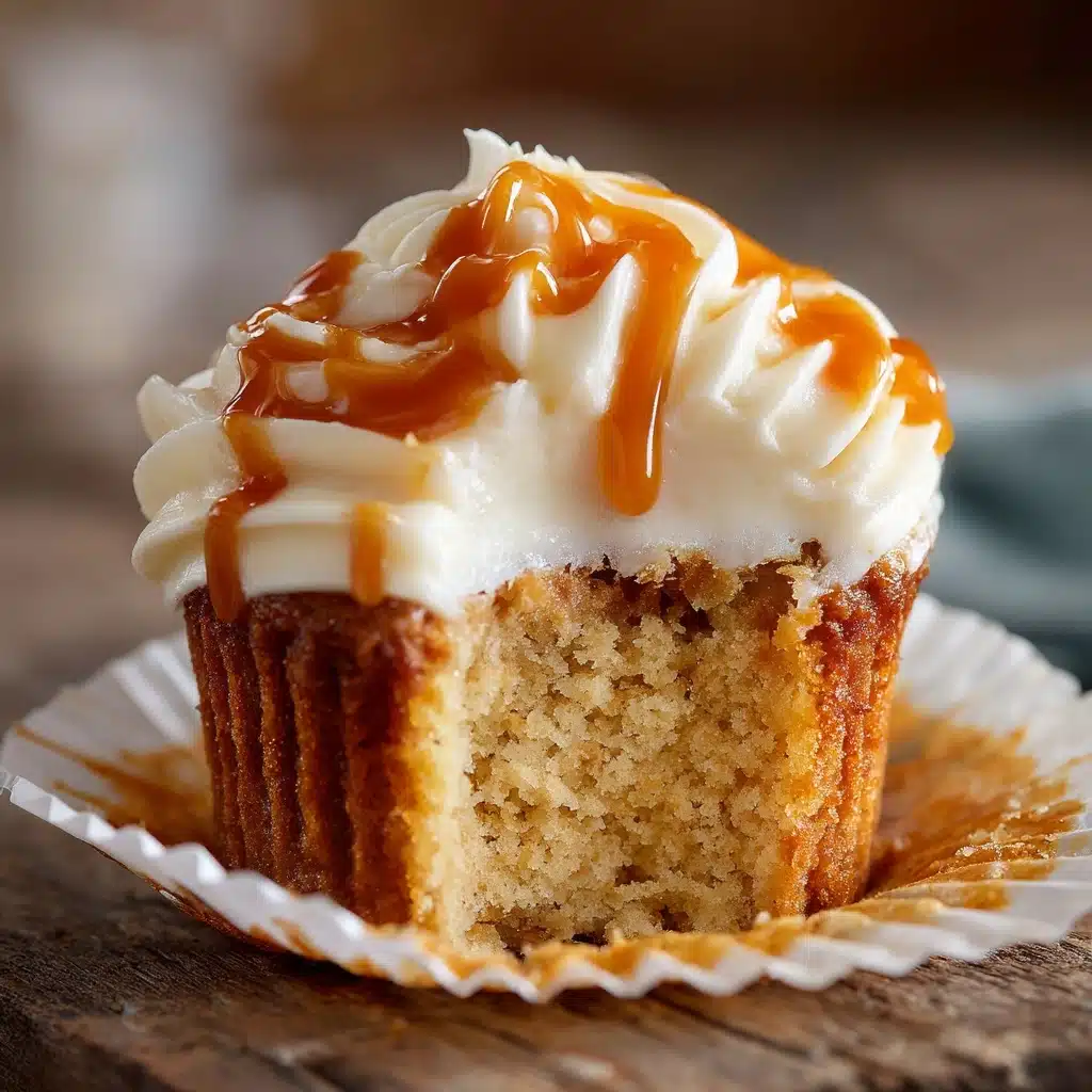 Apple Cupcakes with Salted Caramel Frosting Recipe - Recipe Image
