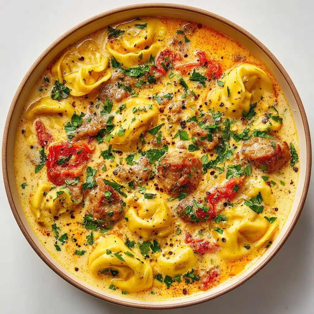 Creamy Vegetarian Tortellini Soup Recipe - Recipe Image