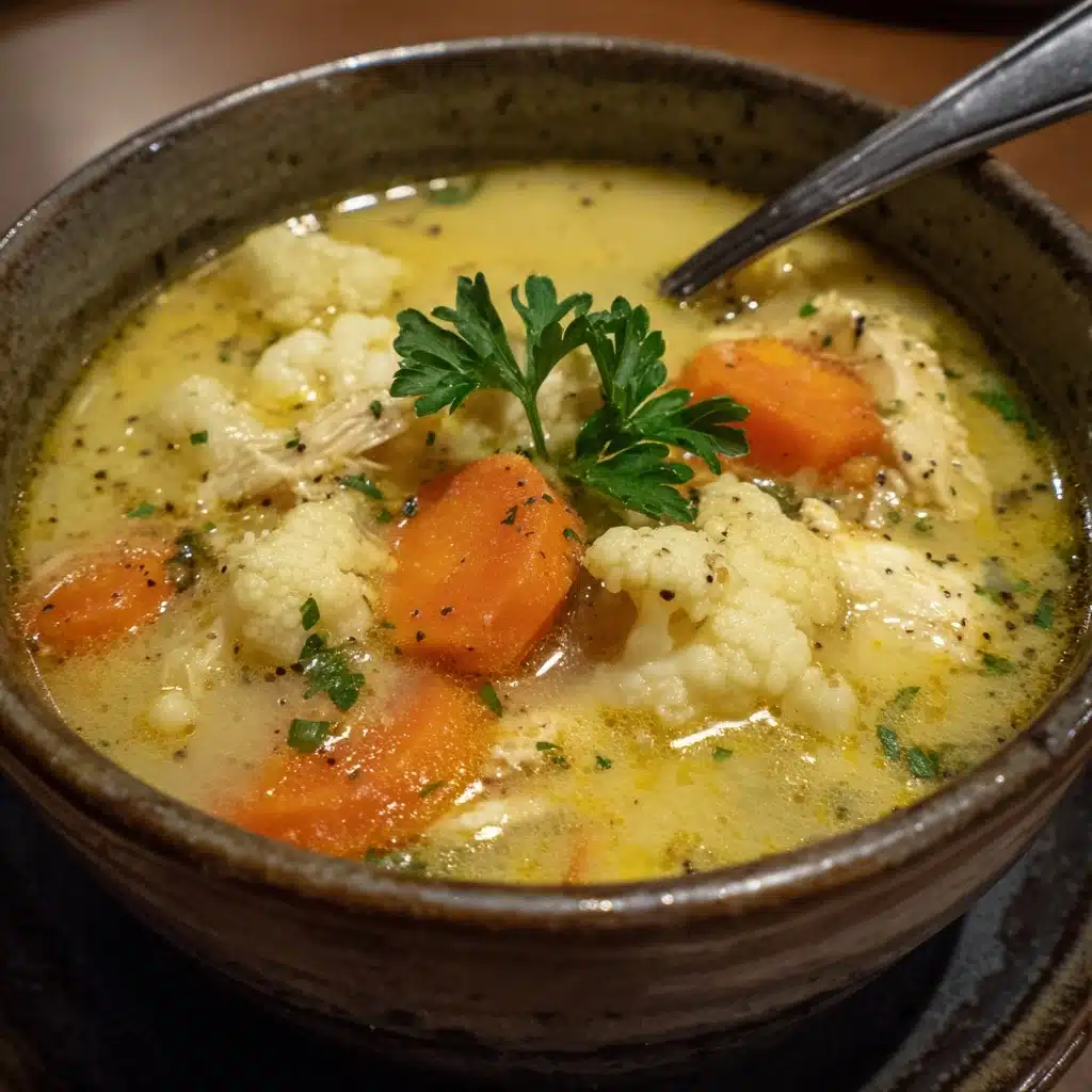 Anti-Inflammatory Cauliflower Chicken Soup Recipe - Recipe Image