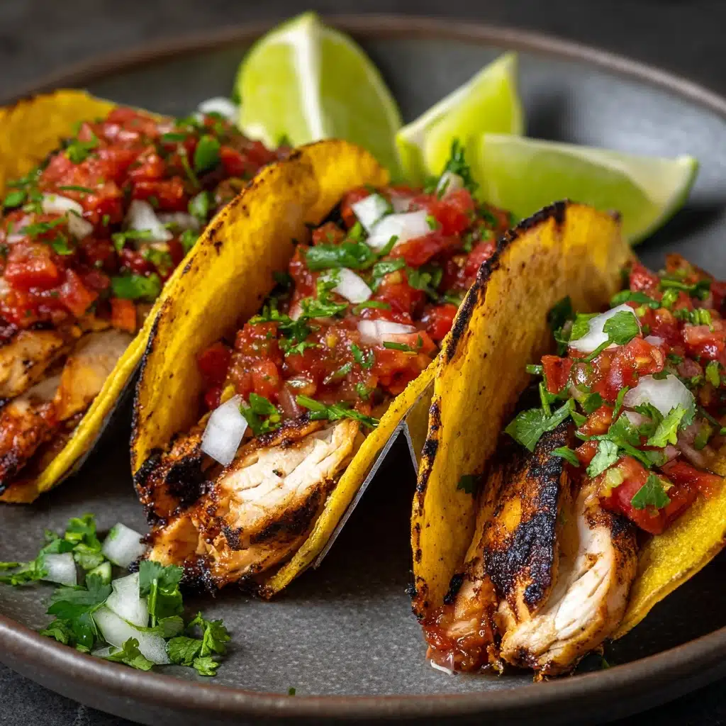 The BEST Grilled Chicken Tacos Recipe - Recipe Image