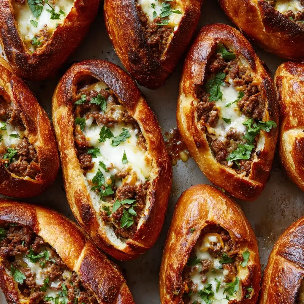 Philly Cheesesteak Stuffed Cheesy Breadsticks Recipe - Recipe Image
