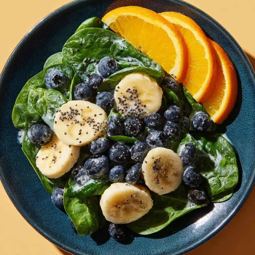 Blueberry Spinach Salad with Orange Poppy Seed Dressing Recipe - Recipe Image
