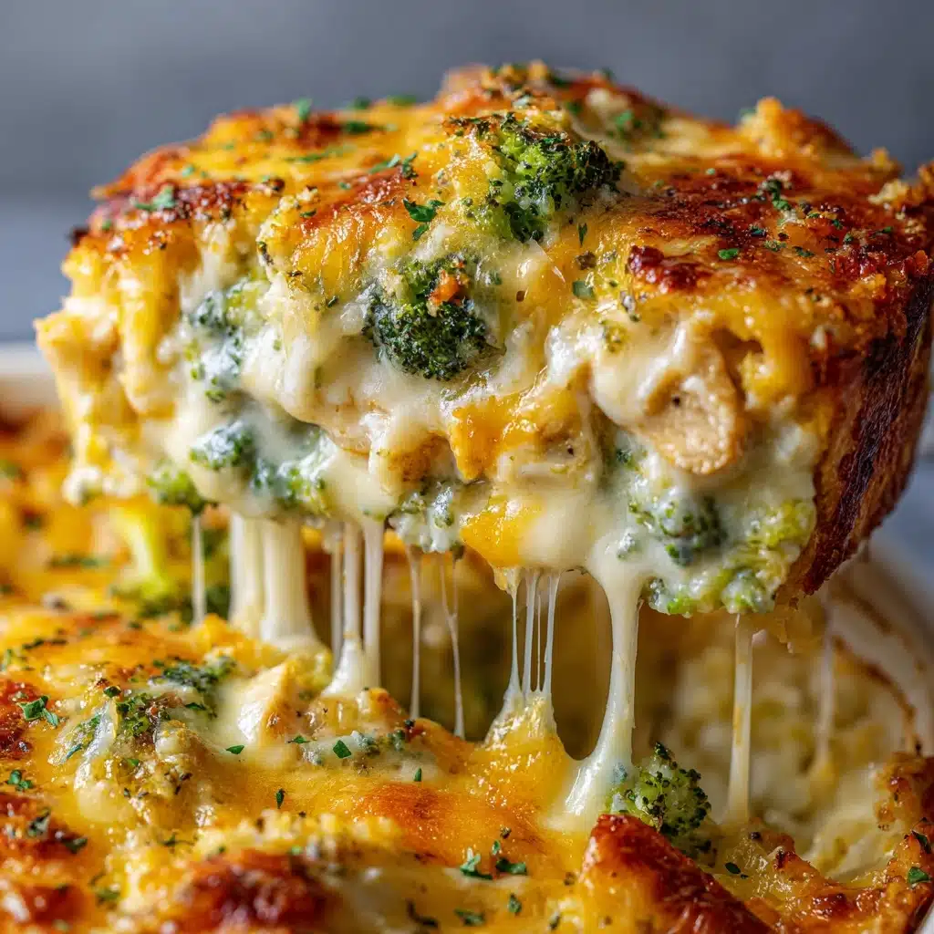 Chicken Broccoli Alfredo Bake with a Crispy Topping Recipe - Recipe Image
