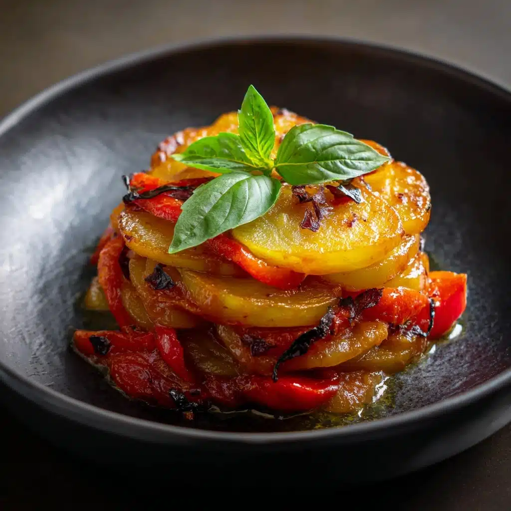 Italian Bell Pepper and Onion Scarpaccia Recipe - Recipe Image