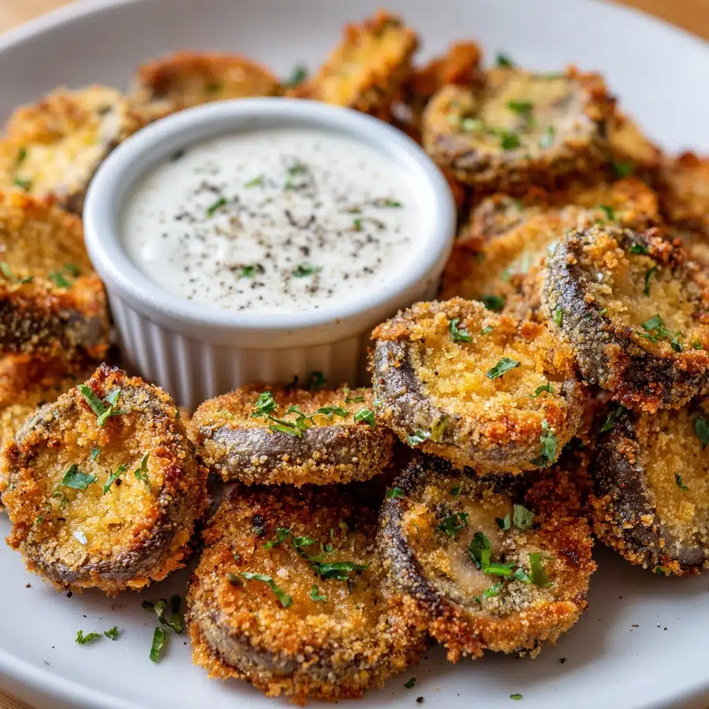 Fried Sliced Mushrooms with Ranch Recipe - Recipe Image
