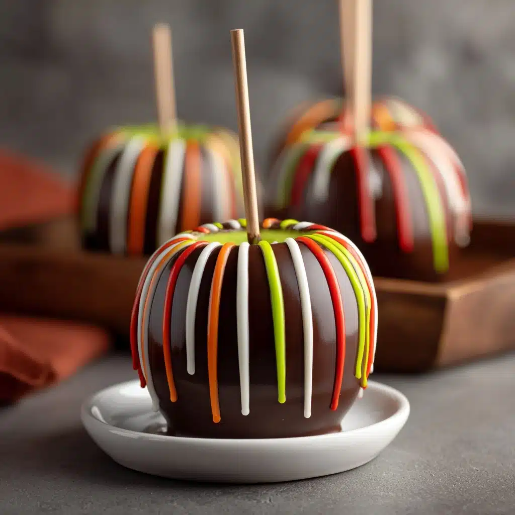 Striped Candy Apples Recipe - Recipe Image