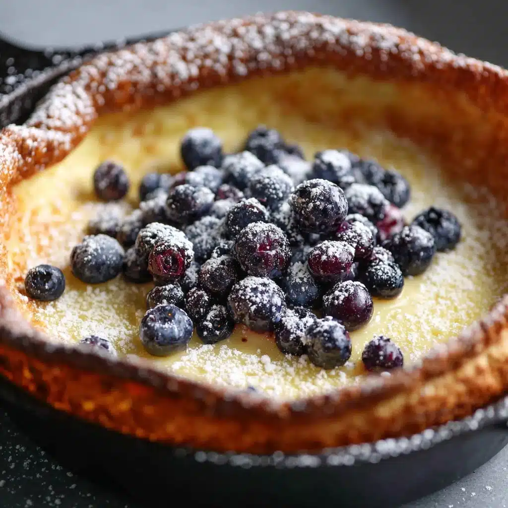 Dutch Babies with Lemon Curd and Blueberries Recipe - Recipe Image