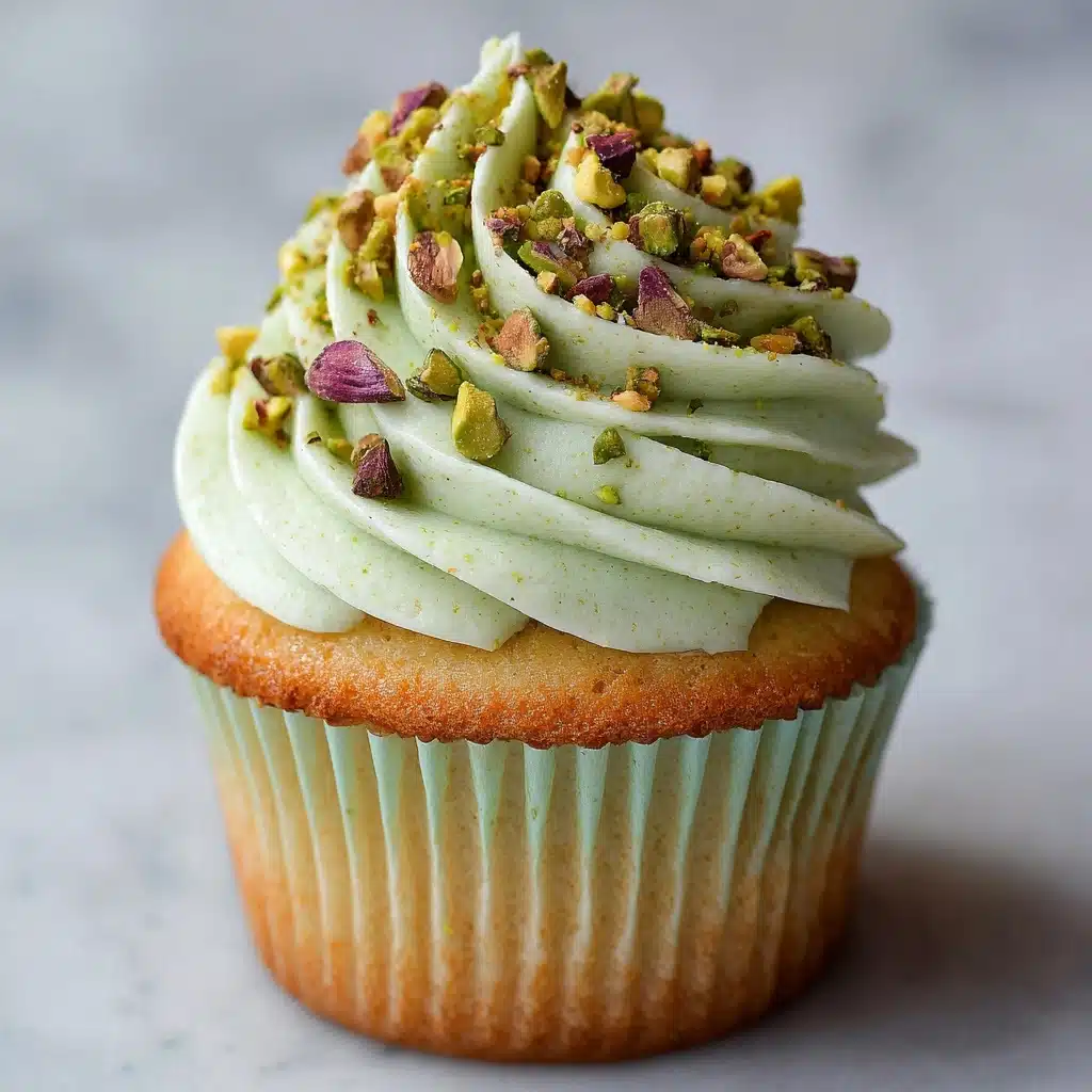 Homemade Pistachio Cupcakes Recipe - Recipe Image
