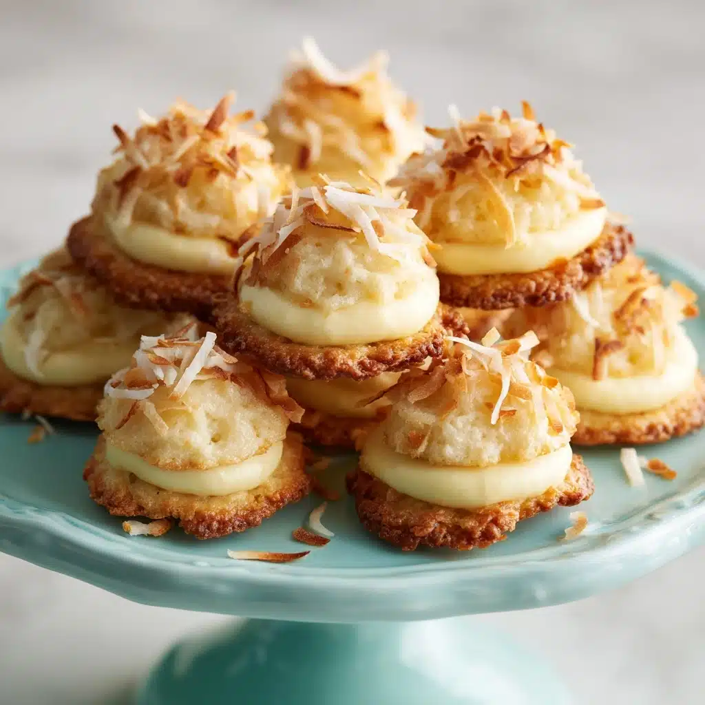 Coconut Macaron Cookie Nests Recipe - Recipe Image
