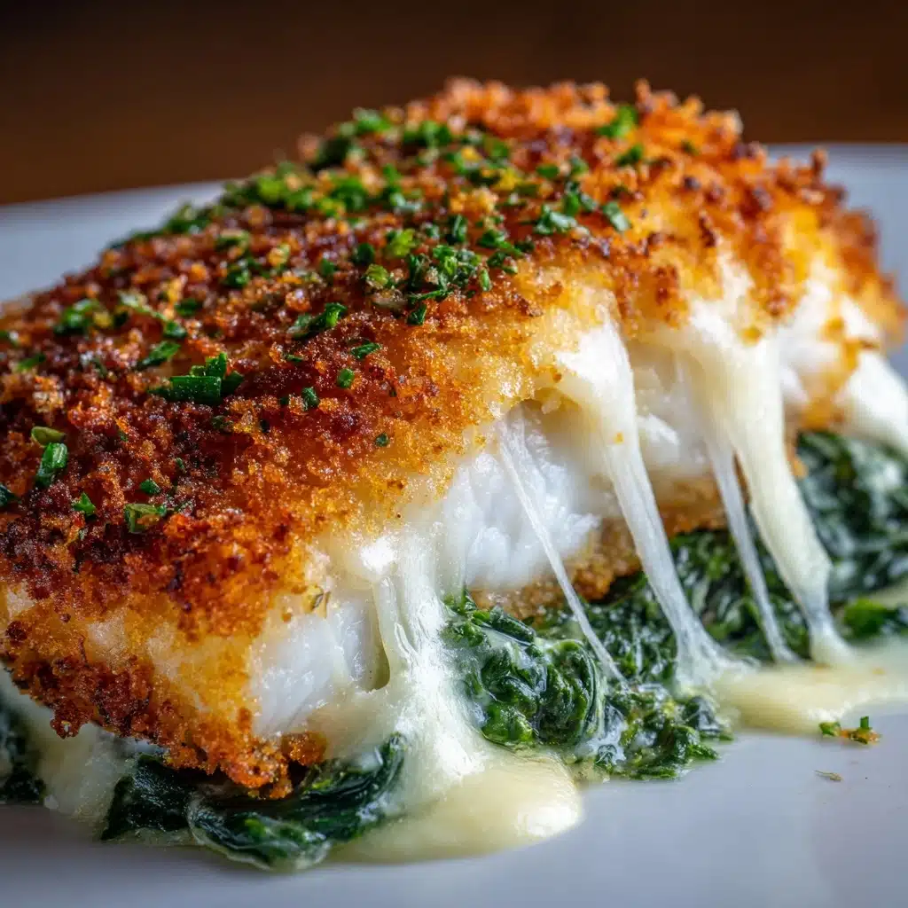 Stuffed Catfish with Cheese, Spinach, and Shrimp Recipe - Recipe Image