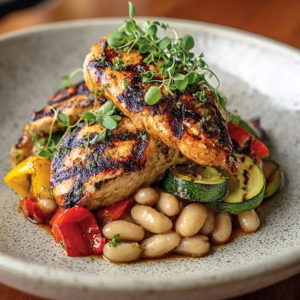 Healthy Spanish Chicken and Beans Recipe - Recipe Image
