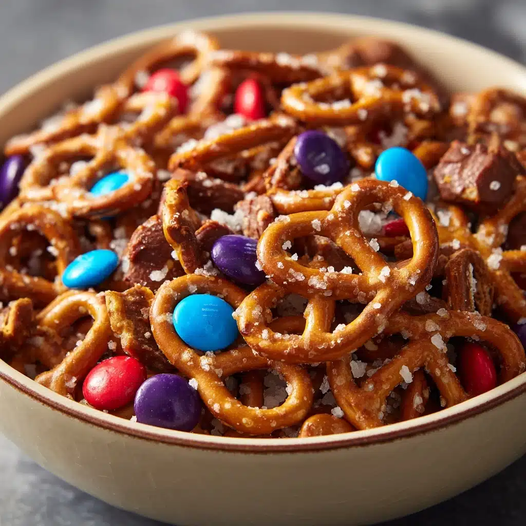 Rolo Pretzels with M\&M Candies Recipe - Recipe Image