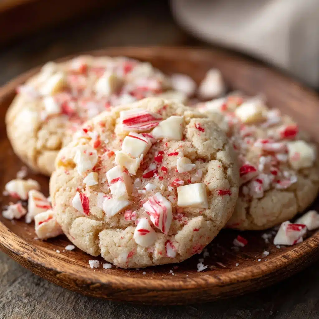 White Chocolate Candy Cane Cookies Recipe - Recipe Image
