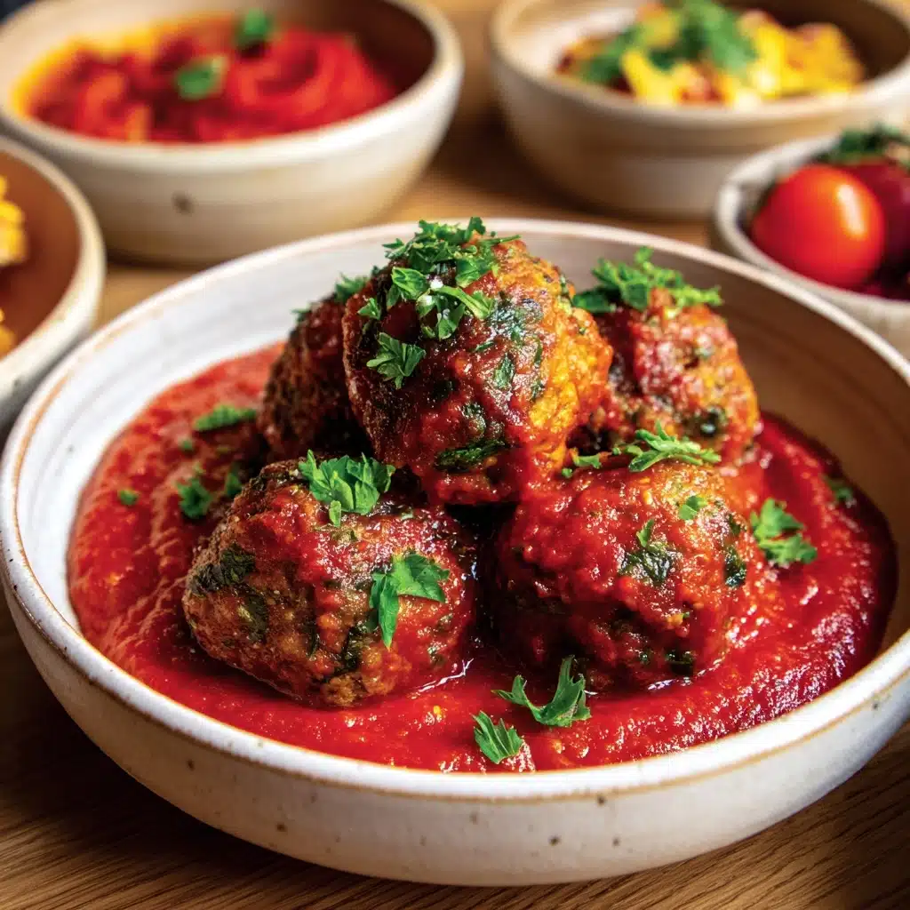 Mini Meatballs with Marinara Sauce Recipe - Recipe Image