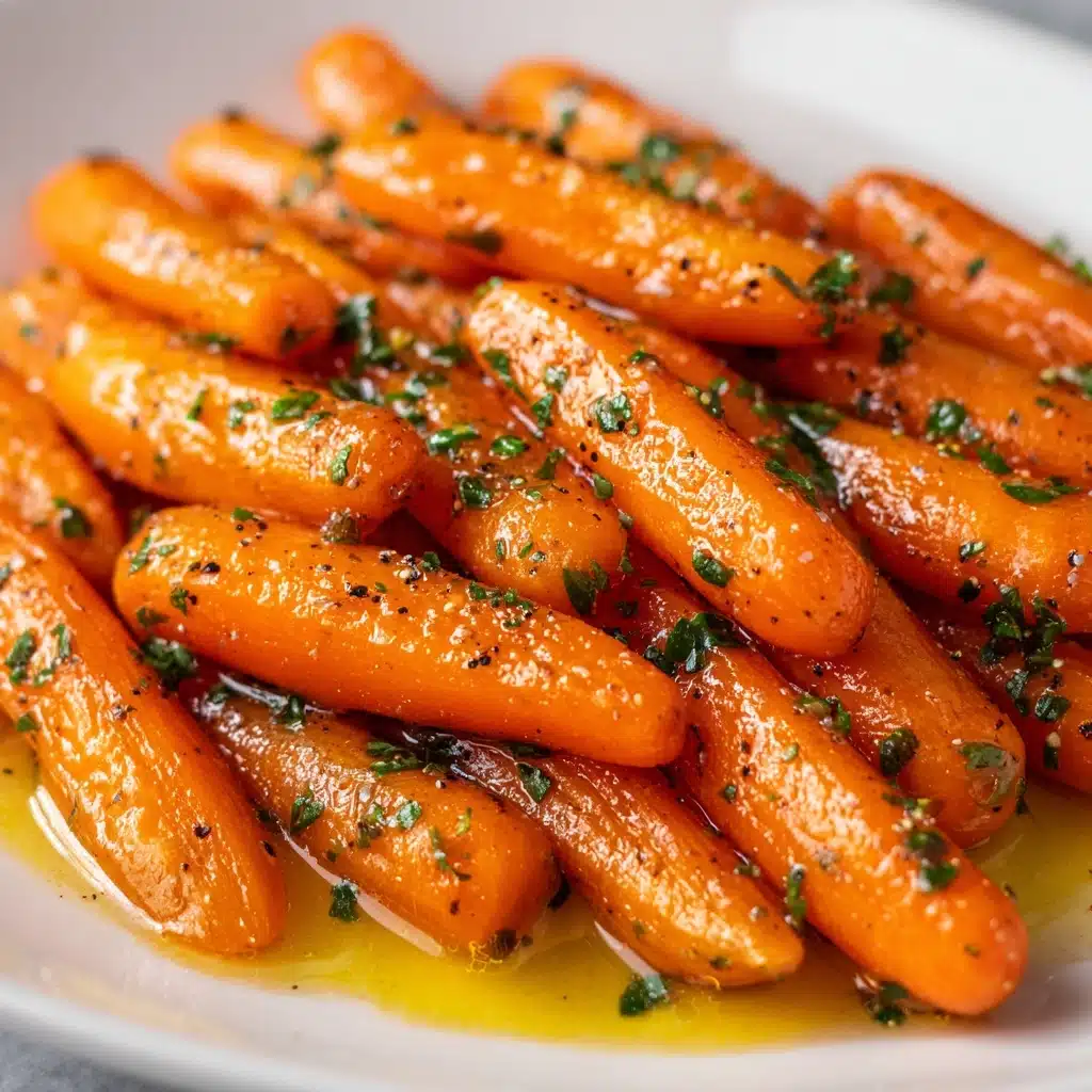 Honey Garlic Butter Roasted Carrots Recipe - Recipe Image
