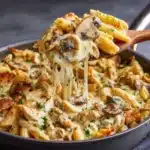 Creamy Chicken & Mushroom Pasta Recipe