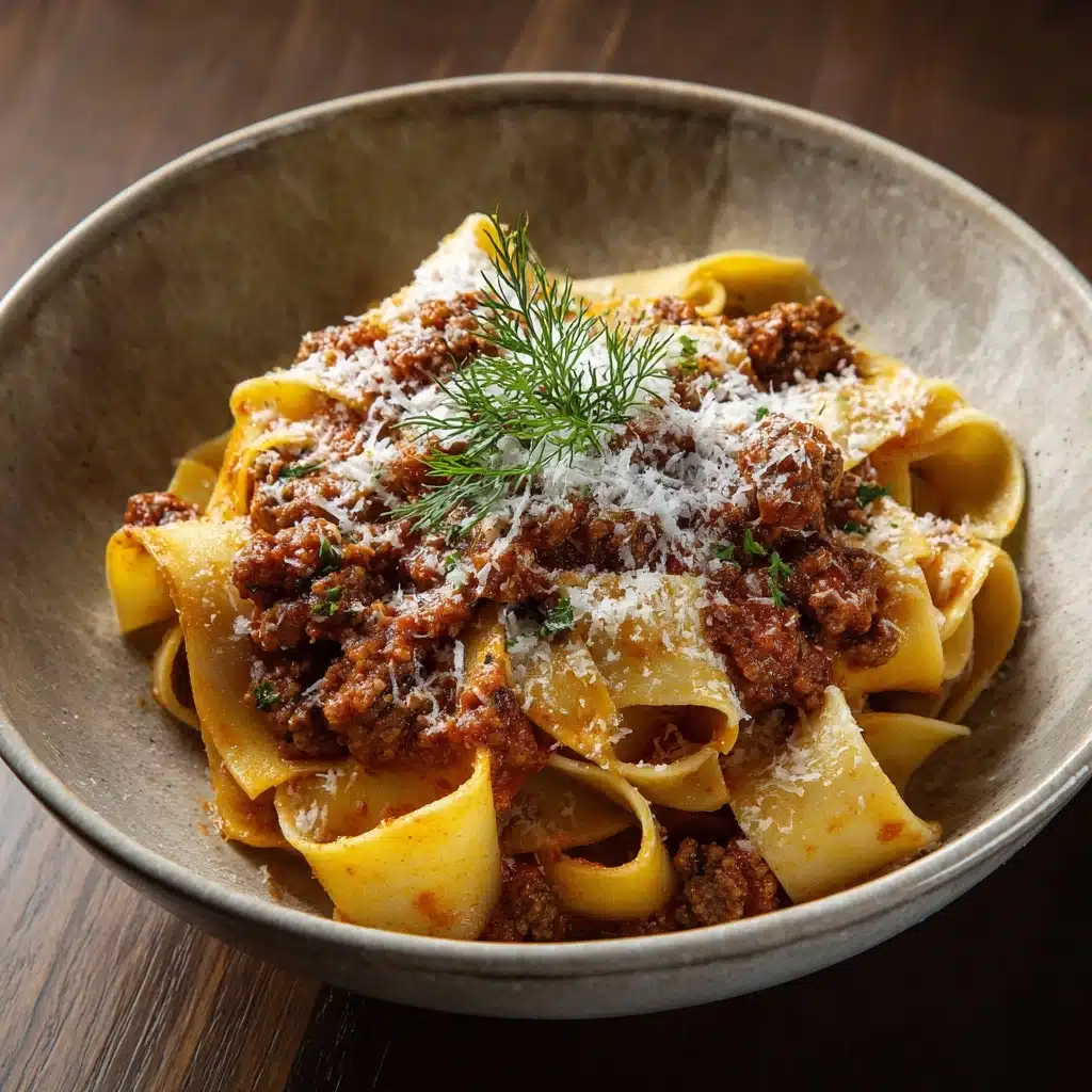 Creamy Calabrian Chili Pappardelle with Beef Sausage & Fennel Recipe - Recipe Image