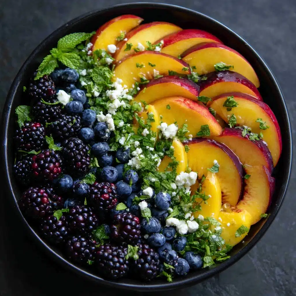 Blueberry Peach Feta Salad Recipe - Recipe Image