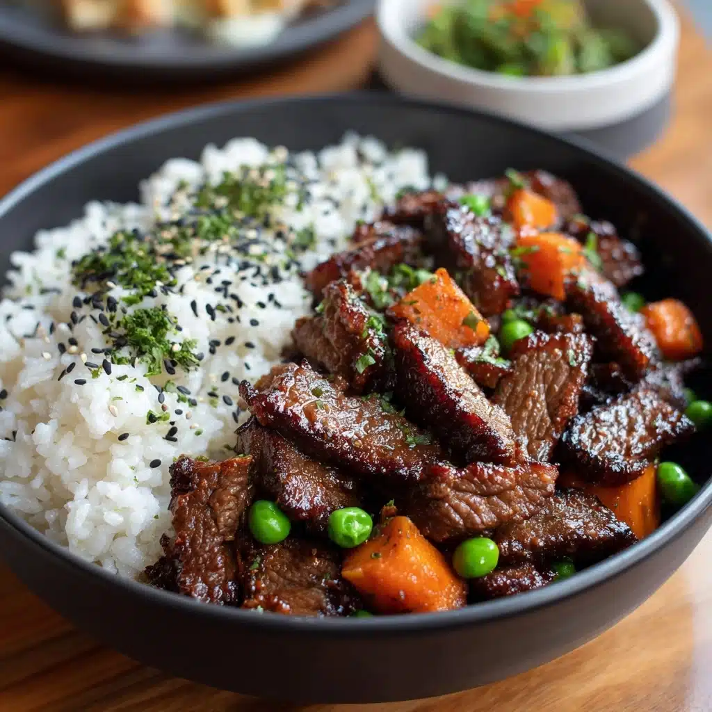 Crispy Beef Rice Bowl Recipe - Recipe Image
