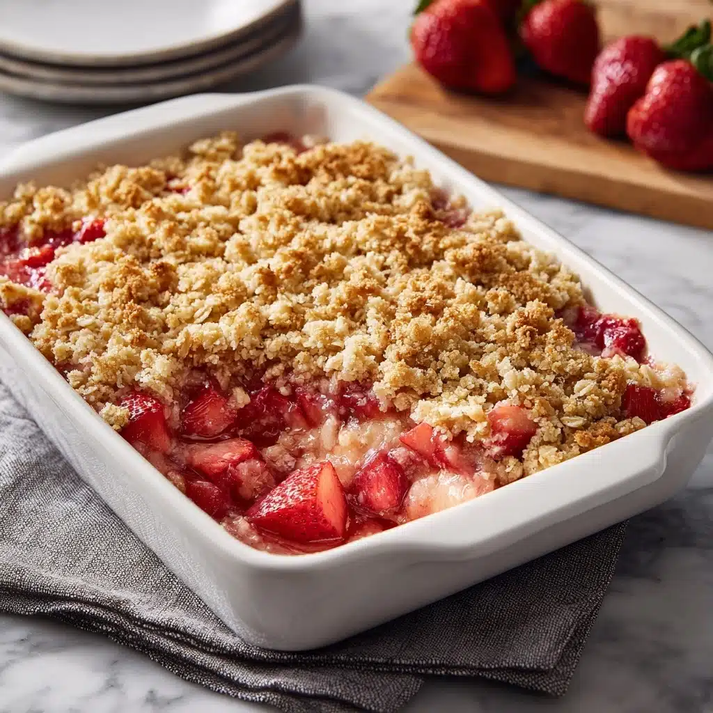 Strawberry Rhubarb Crisp Recipe - Recipe Image
