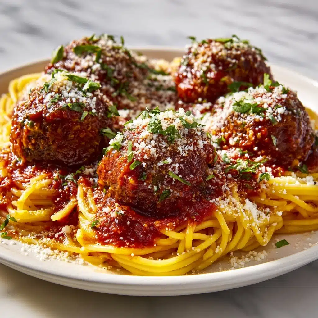 Meatballs in Spaghetti Nests Recipe - Recipe Image