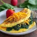 Spinach & Cheese Omelette Recipe