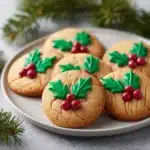 Holly and Berry Sugar Cookies Recipe