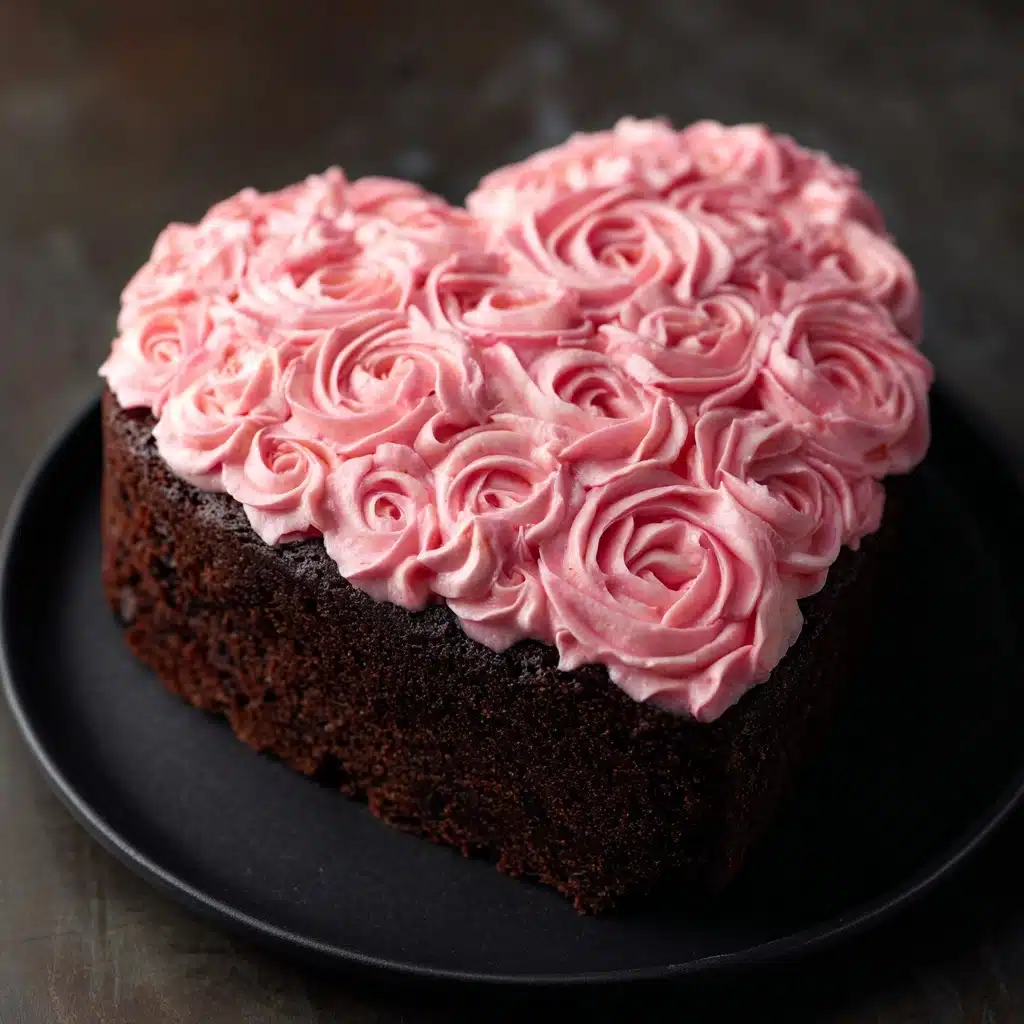 Heart Brownie Cake Recipe