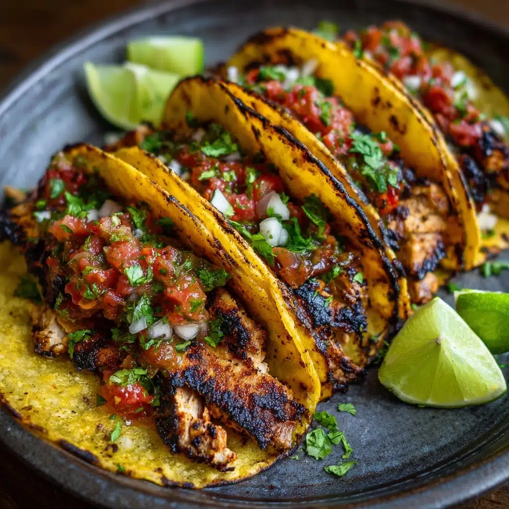 The BEST Grilled Chicken Tacos Recipe - Recipe Image