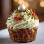 Mini Meatloaf Muffins with Mashed Potato Frosting Recipe