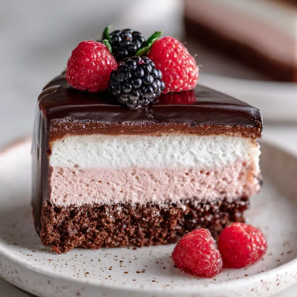 Chocolate Raspberry Mousse Cake Recipe - Recipe Image
