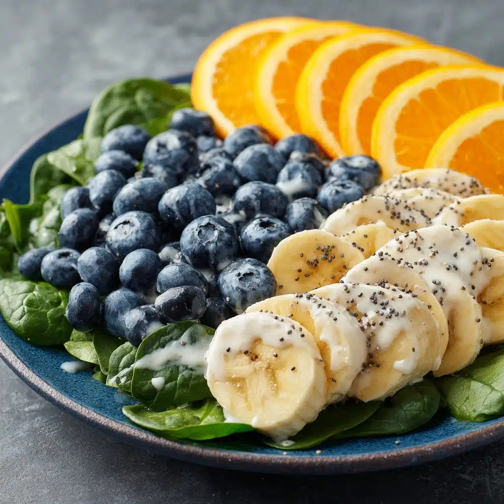 Blueberry Spinach Salad with Orange Poppy Seed Dressing Recipe - Recipe Image