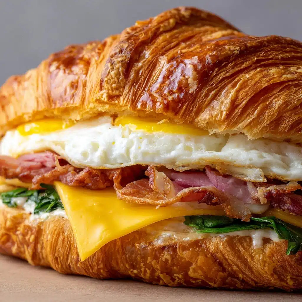 Maple Mustard Croissant Breakfast Sandwich Recipe
