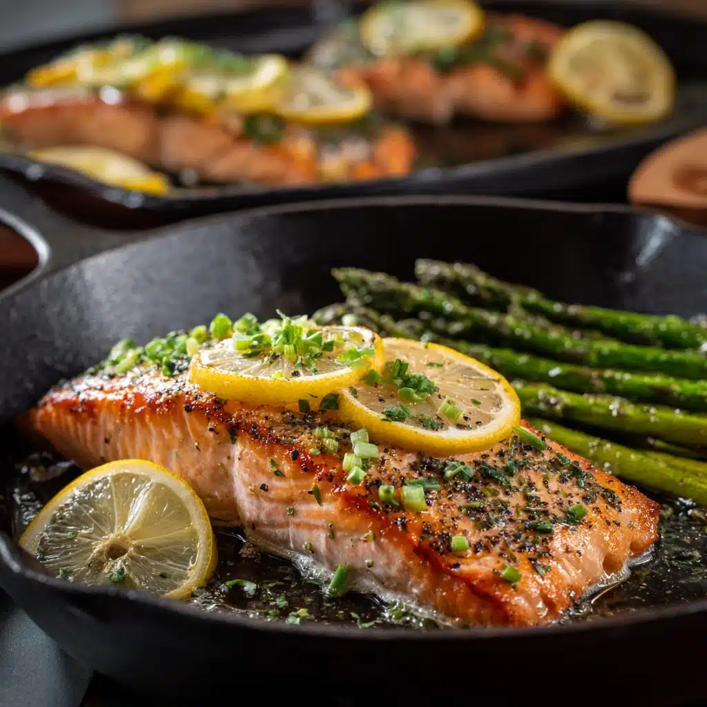 Sheet-Pan Garlic Butter Salmon & Asparagus Recipe