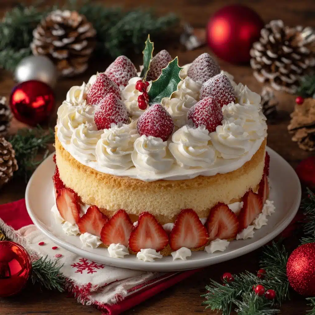 Japanese Christmas Cake (Strawberry Shortcake) Recipe