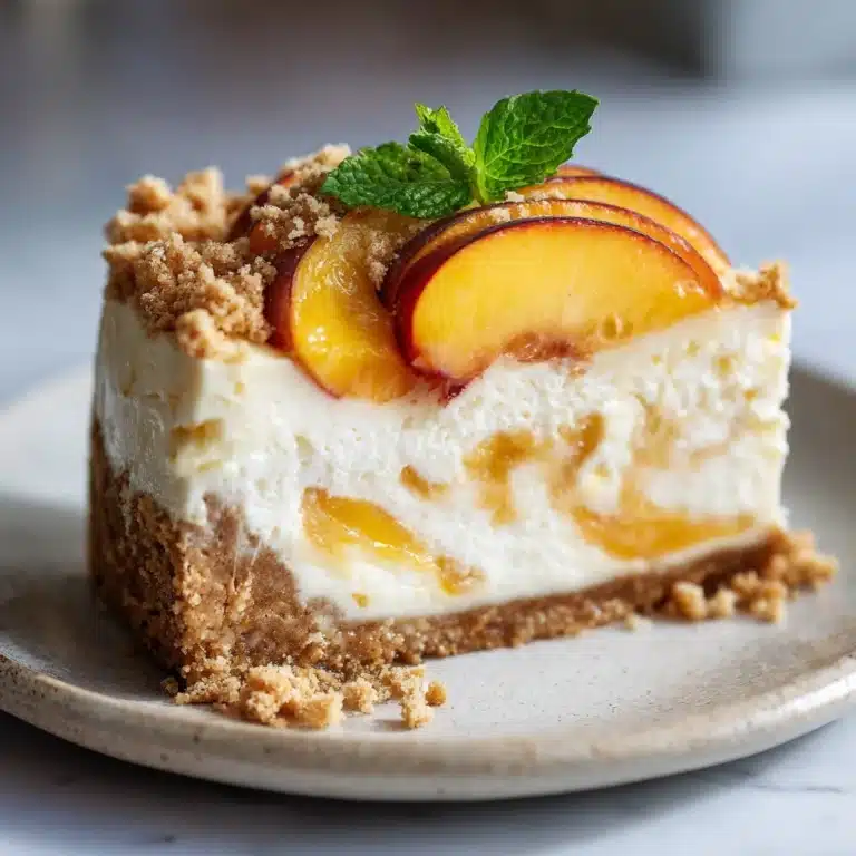 Peach Cobbler Cheesecake Recipe