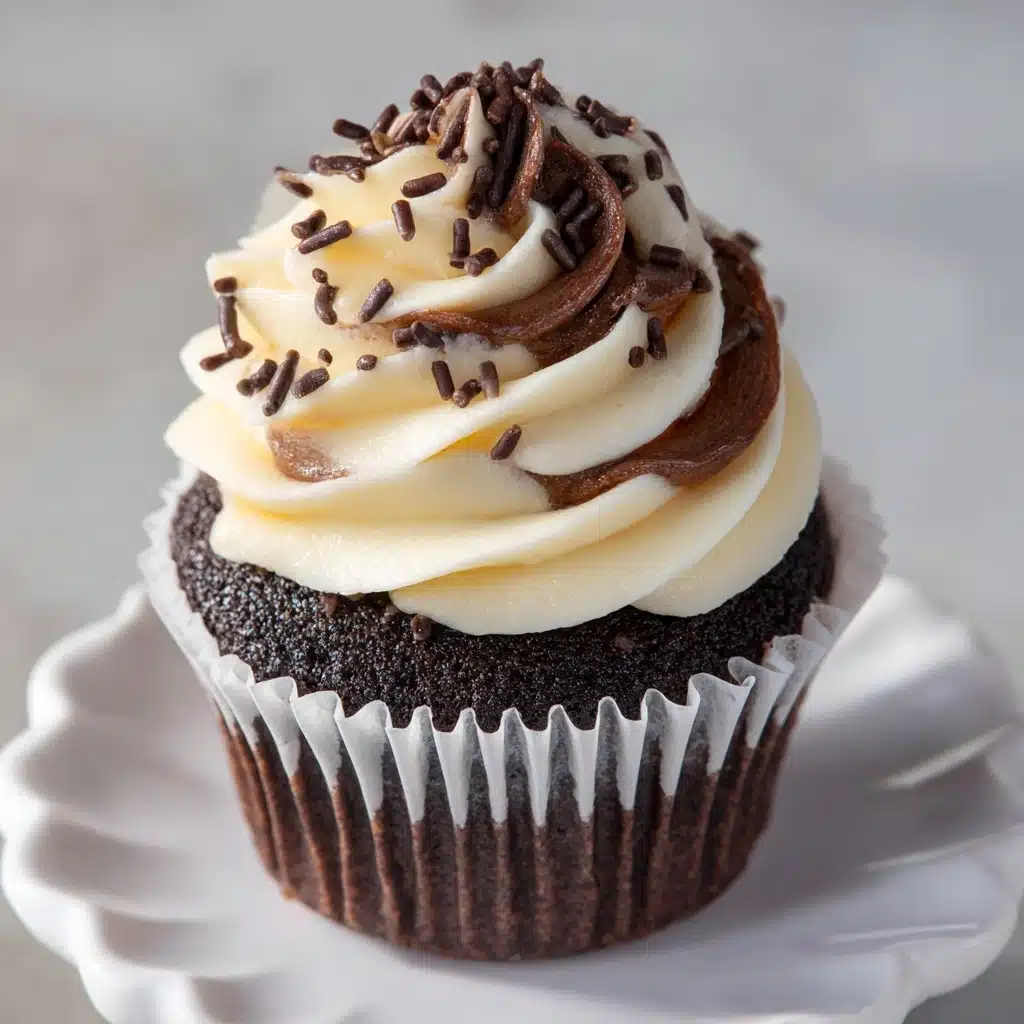 Marble Black and White Cupcakes Recipe