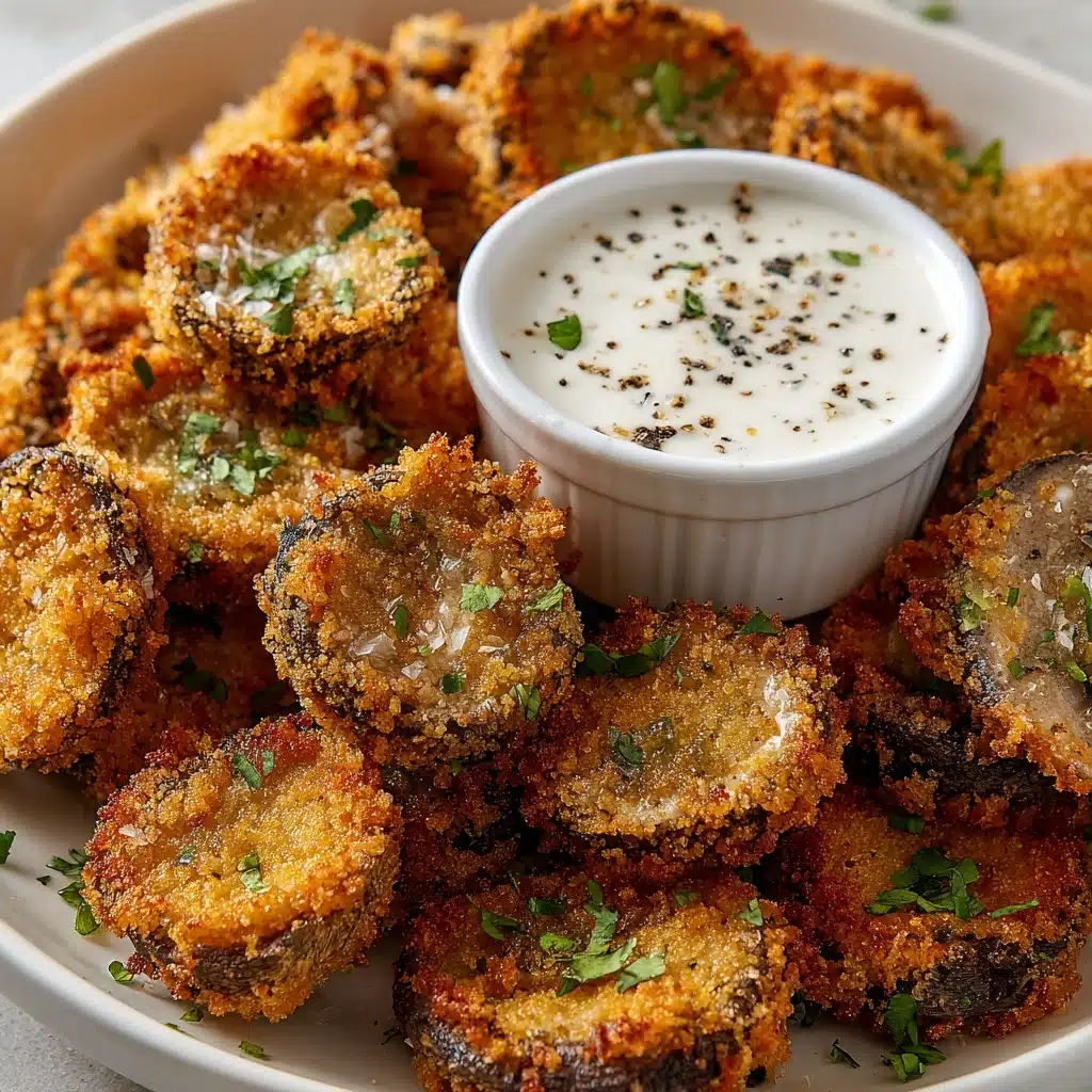 Fried Sliced Mushrooms with Ranch Recipe - Recipe Image