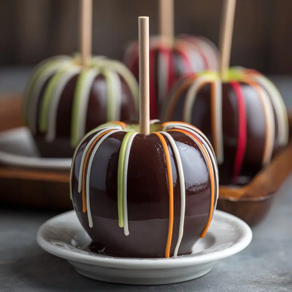 Striped Candy Apples Recipe - Recipe Image