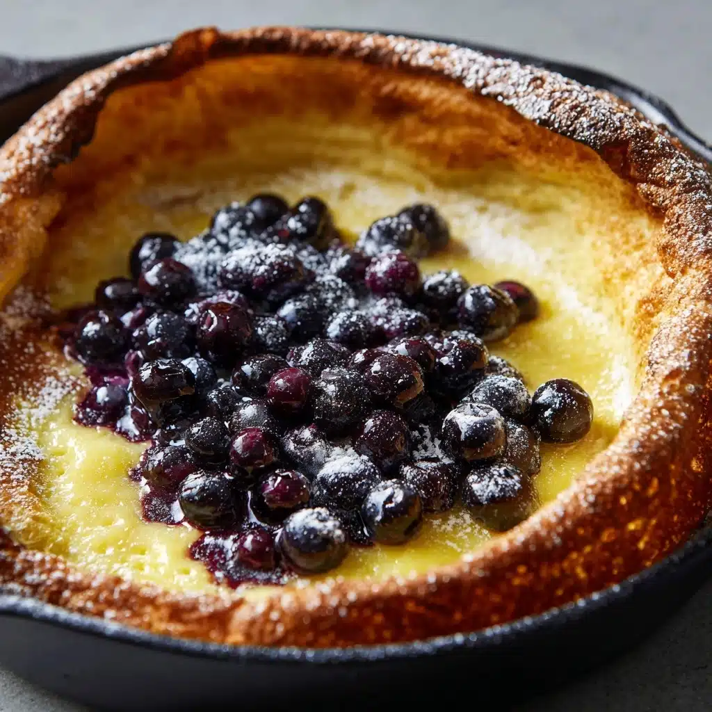 Dutch Babies with Lemon Curd and Blueberries Recipe - Recipe Image