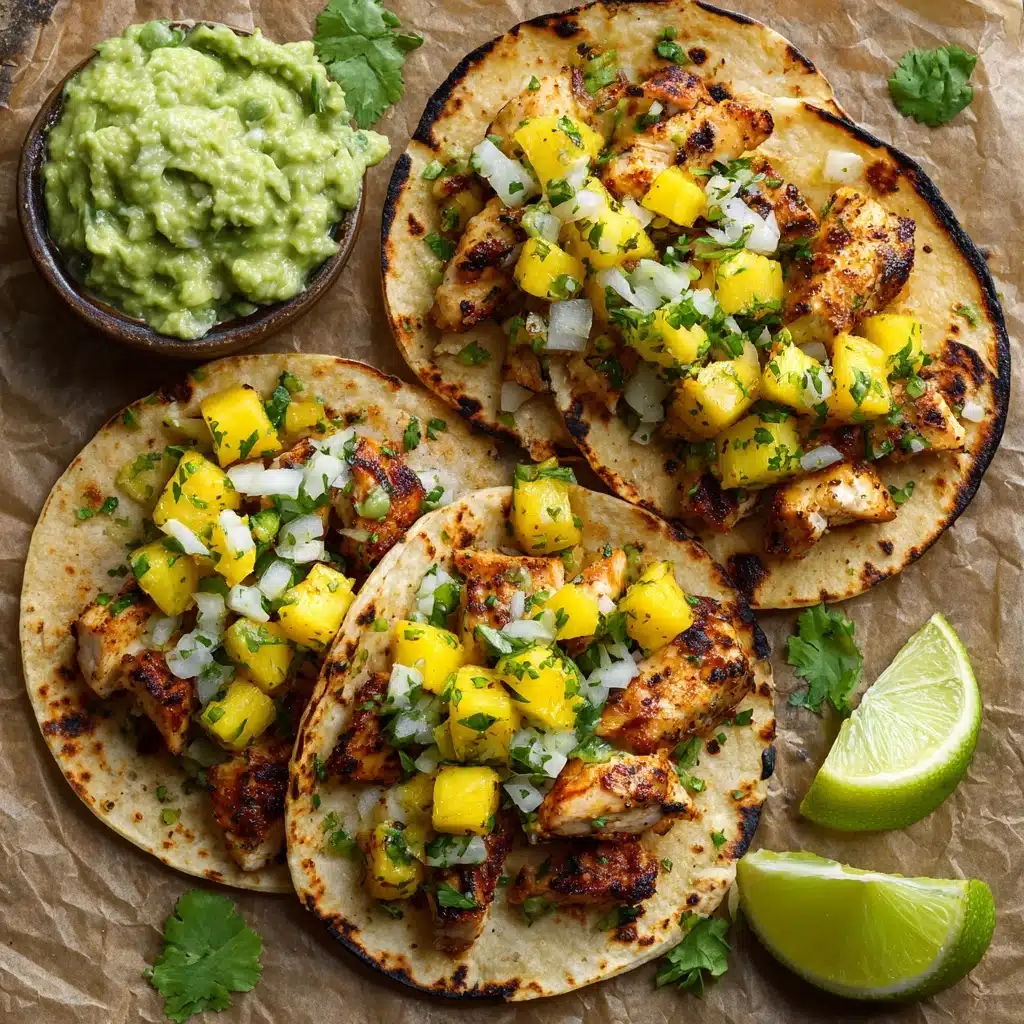Crispy BBQ Salmon Tacos with Avocado Mango Salsa and Jalapeño Recipe - Recipe Image