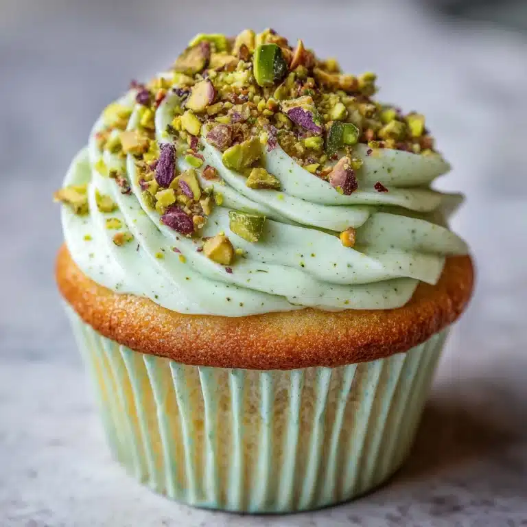 Homemade Pistachio Cupcakes Recipe