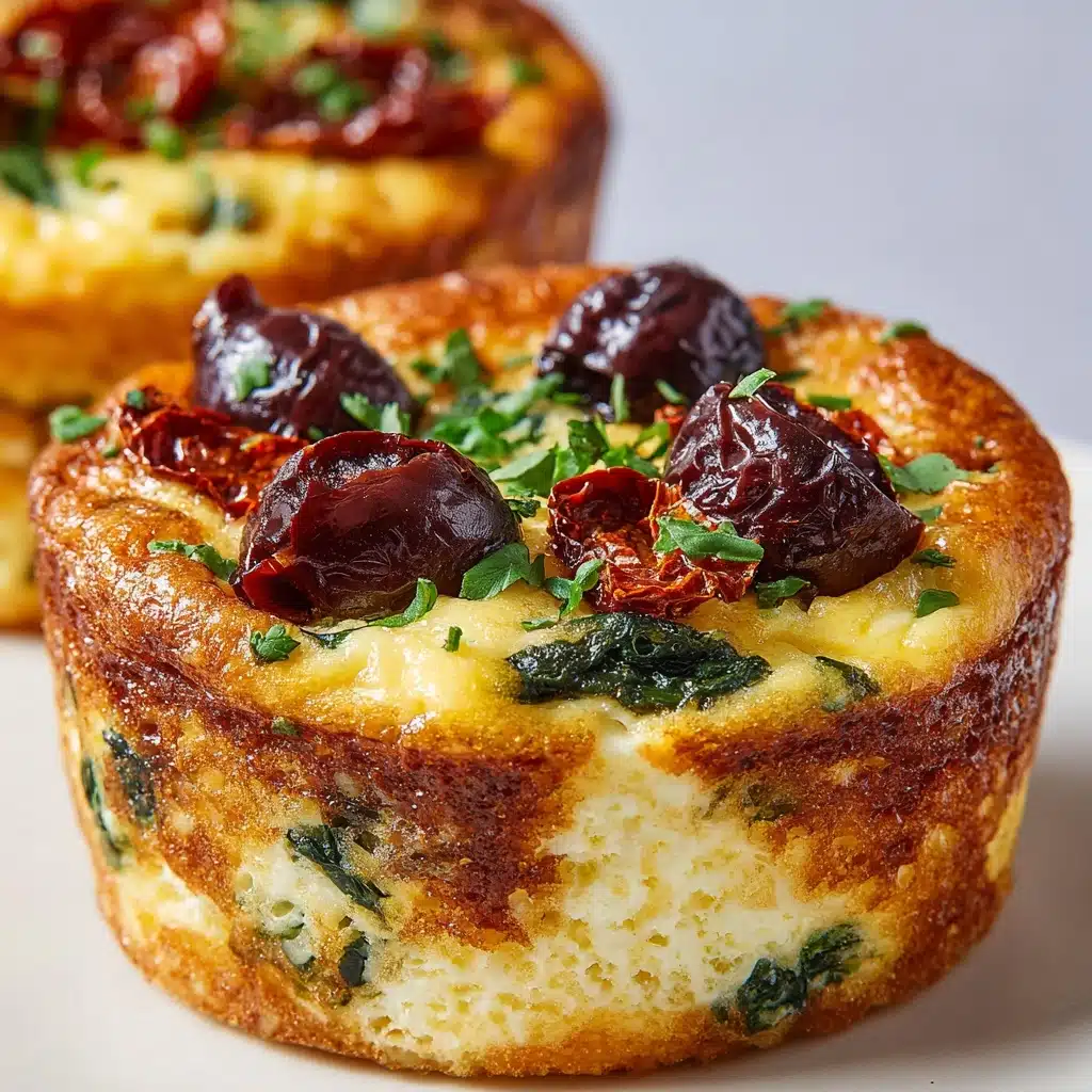 Egg Muffins with Sun-Dried Tomatoes & Kalamata Olives Recipe - Recipe Image