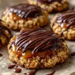 Peanut Butter Chocolate Caramel Cookies Recipe
