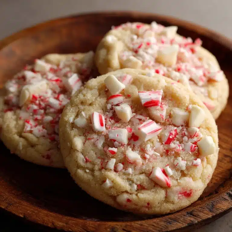 White Chocolate Candy Cane Cookies Recipe