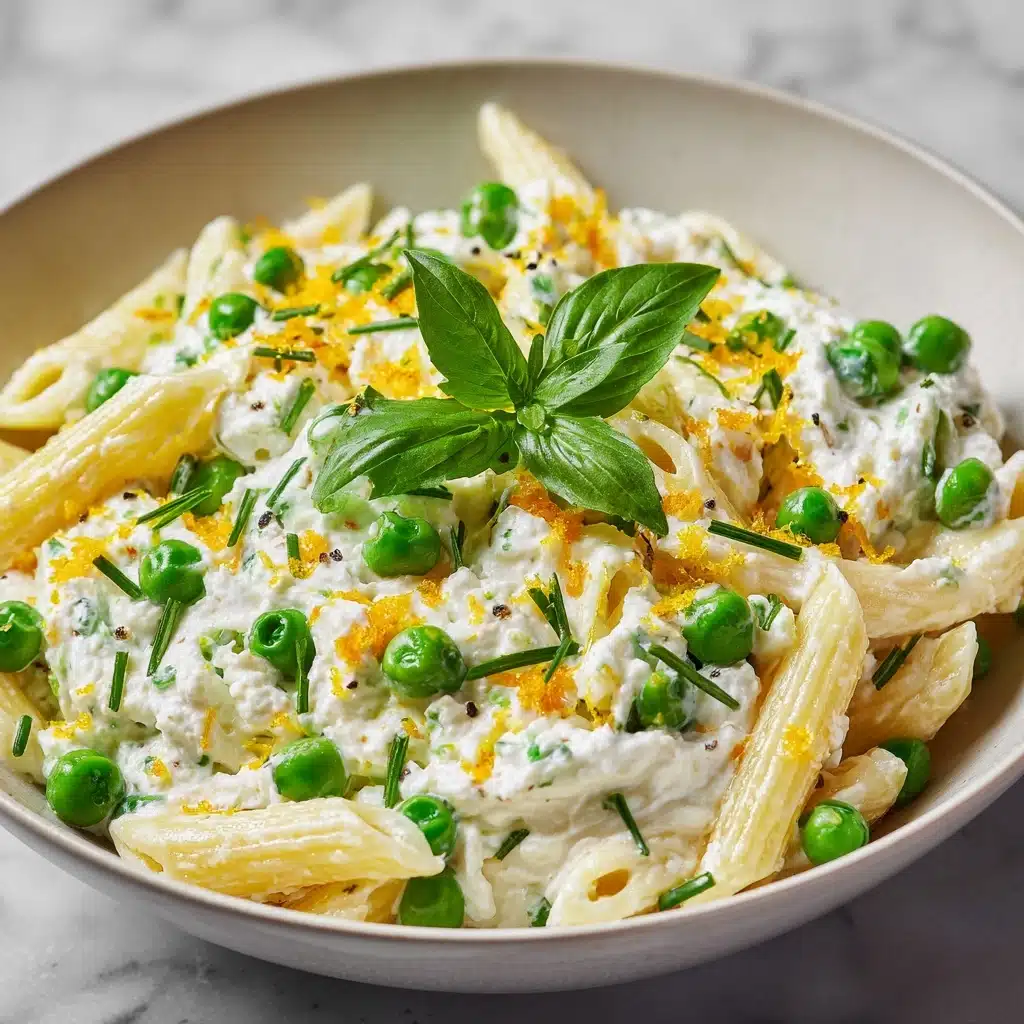 Lemon Ricotta Pasta with Fresh Peas Recipe