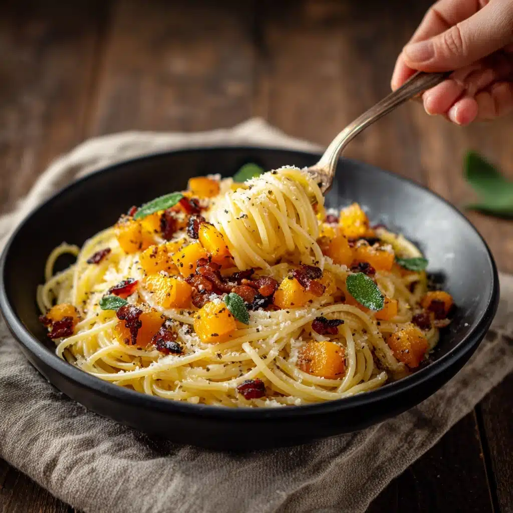 Savory Roasted Butternut Squash and Sage Pasta Recipe - Recipe Image
