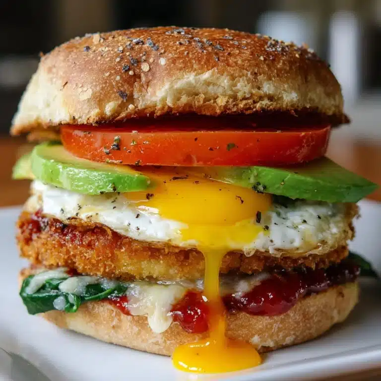 Egg & Chicken Breakfast Sandwich Recipe